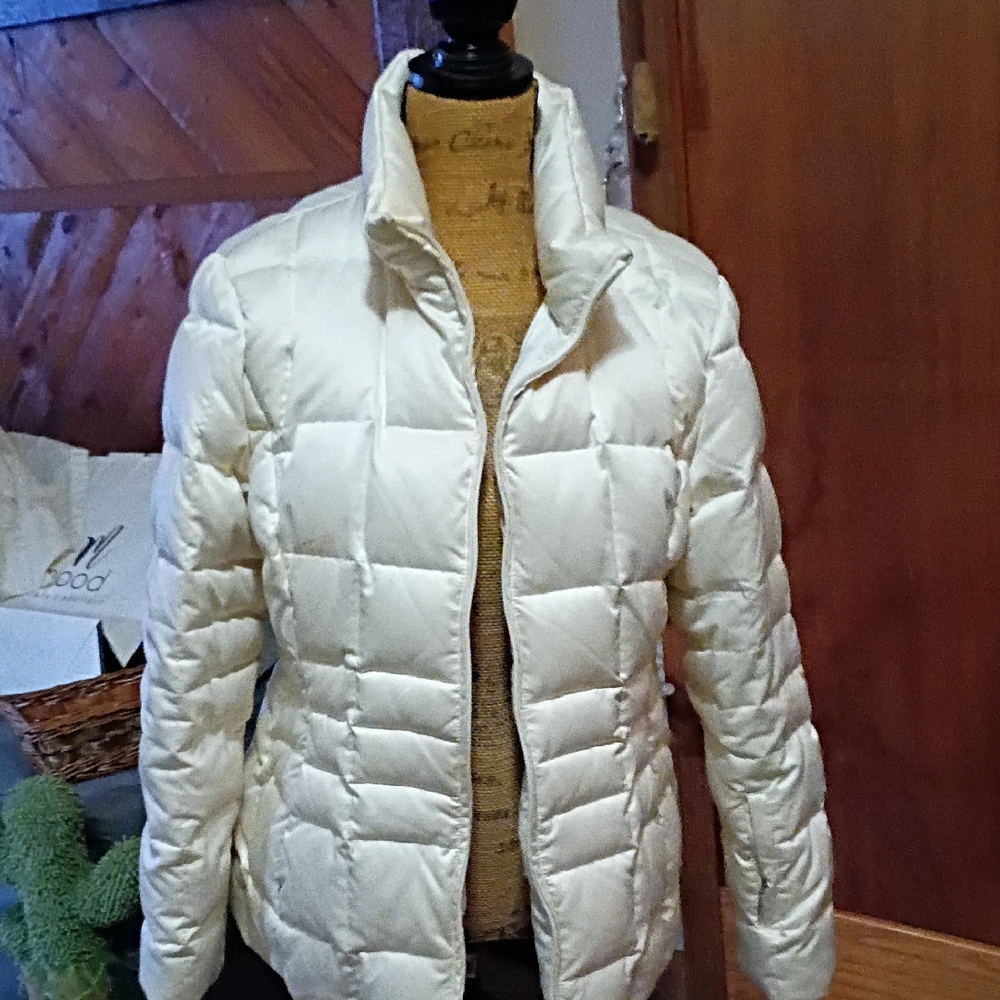 Calvin Klein Cream Puffer Jacket